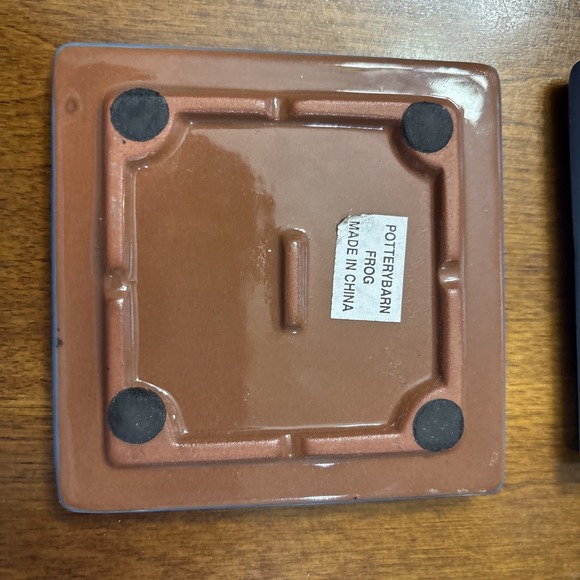 Pottery Barn Ceramic Frog Coasters - Picture 6 of 6